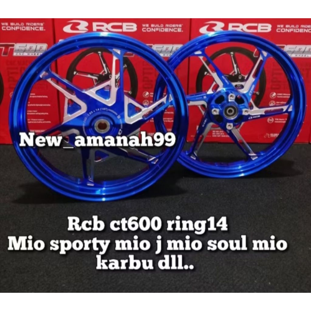 VELG RCB CT600 R14 UK 160/185X14 FOR MIO SPORTY MIO J MIO SOUL MIO KARBU MIO LAMA RCB CT600 RCB VELG