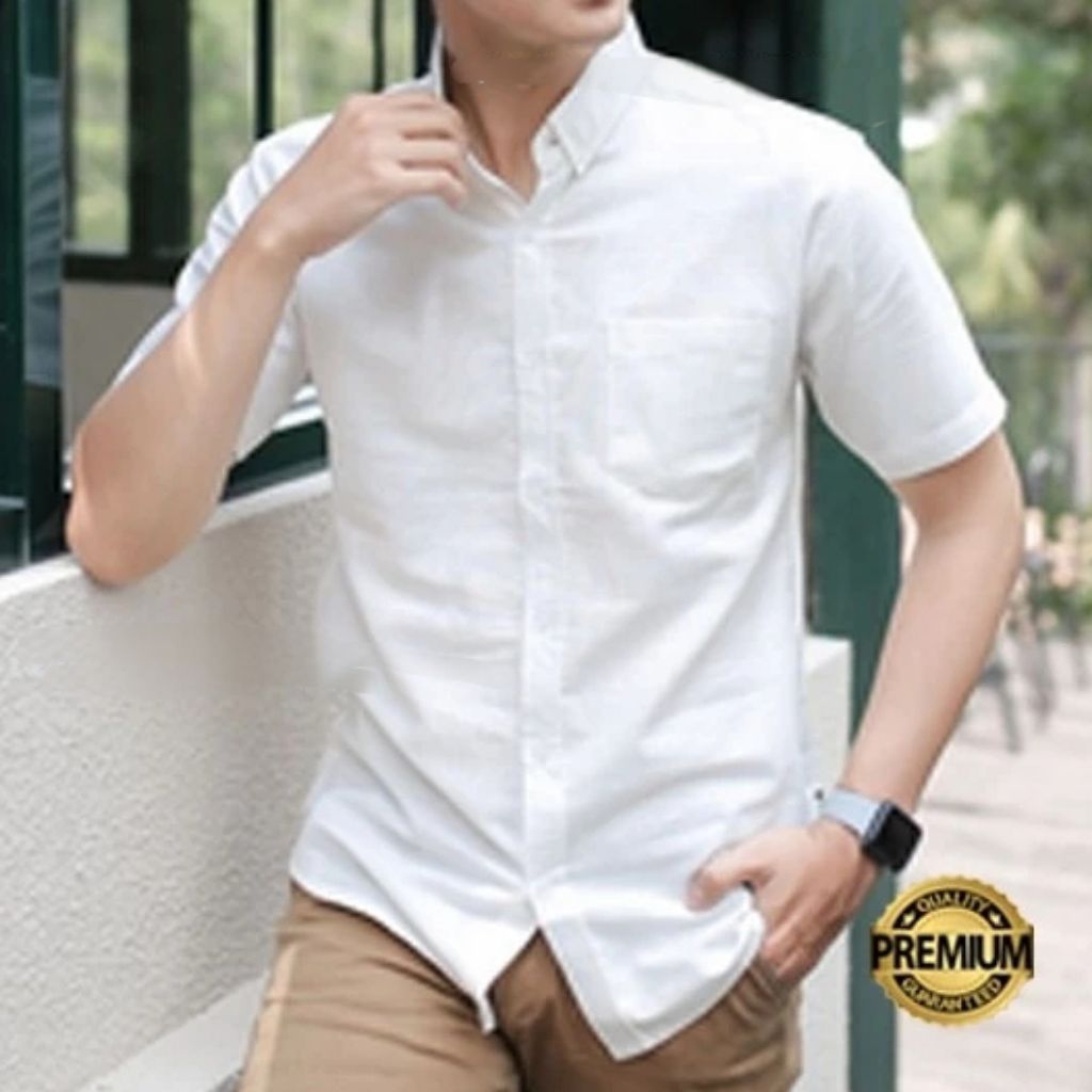 kemeja pria lengan pendek | kemeja polos pria lengan pendek | kemeja pendek pria