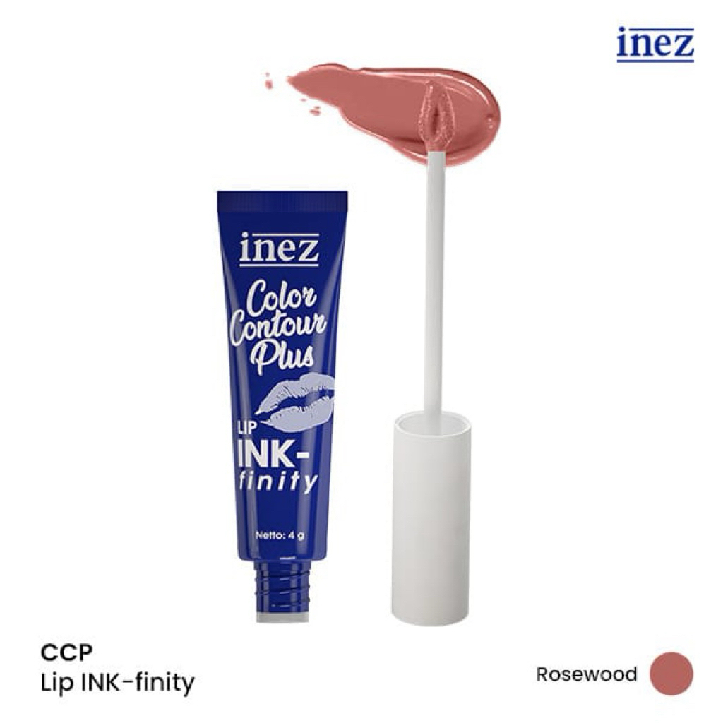 Inez CCP Lipstik Lip iNk-Finity (Rose Wood)