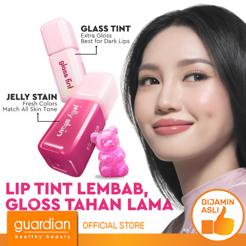 Emina Jelly Stain - Lip Tint Korea Glossy Ombre Tahan 12 Jam Ringan Longlasting Transferproof SPF 25