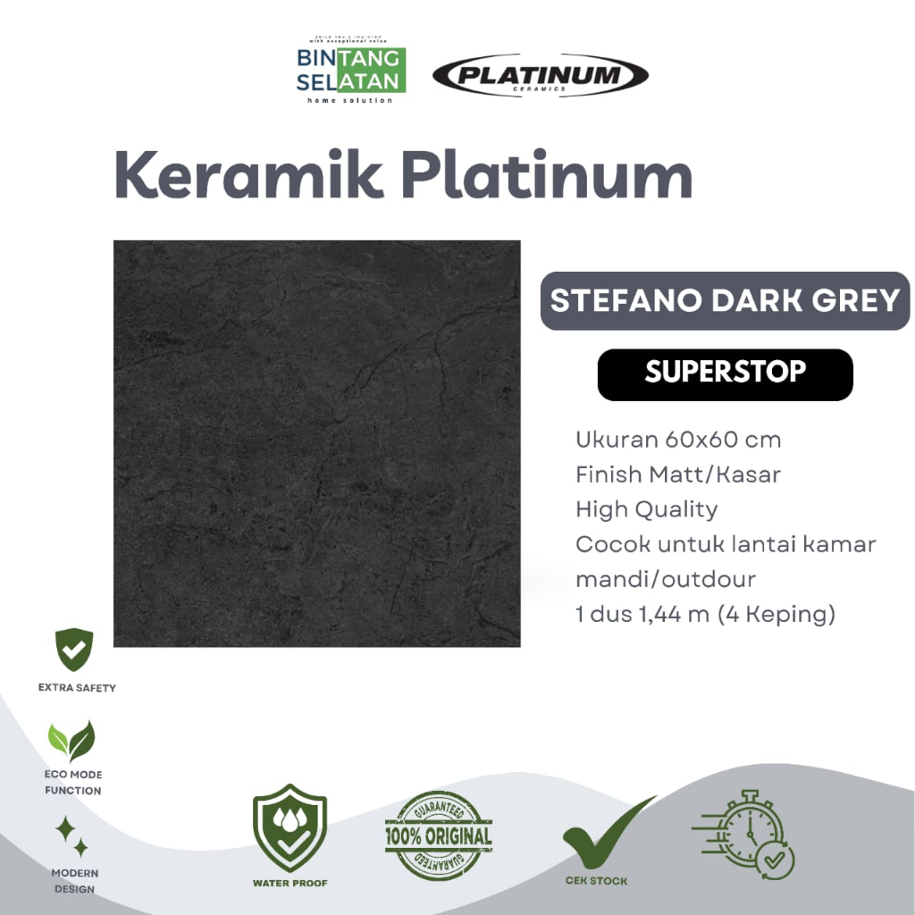 KERAMIK PLATINUM SUPERSTOP  MATT / STEFANO / STELLAR / 60X60