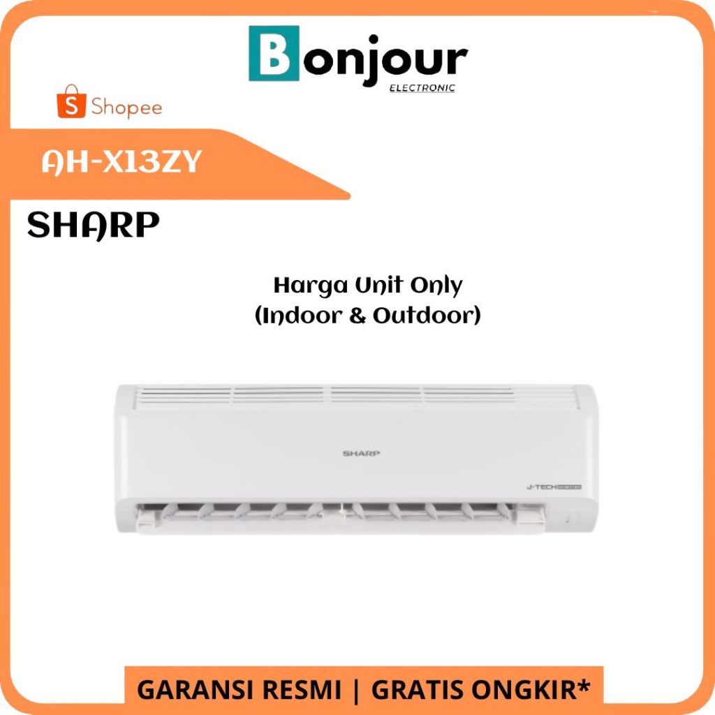 Ac Inverter 1.5 PK AH-X13ZY AC SHARP INVERTER Standar 1.5PK AHX13ZY