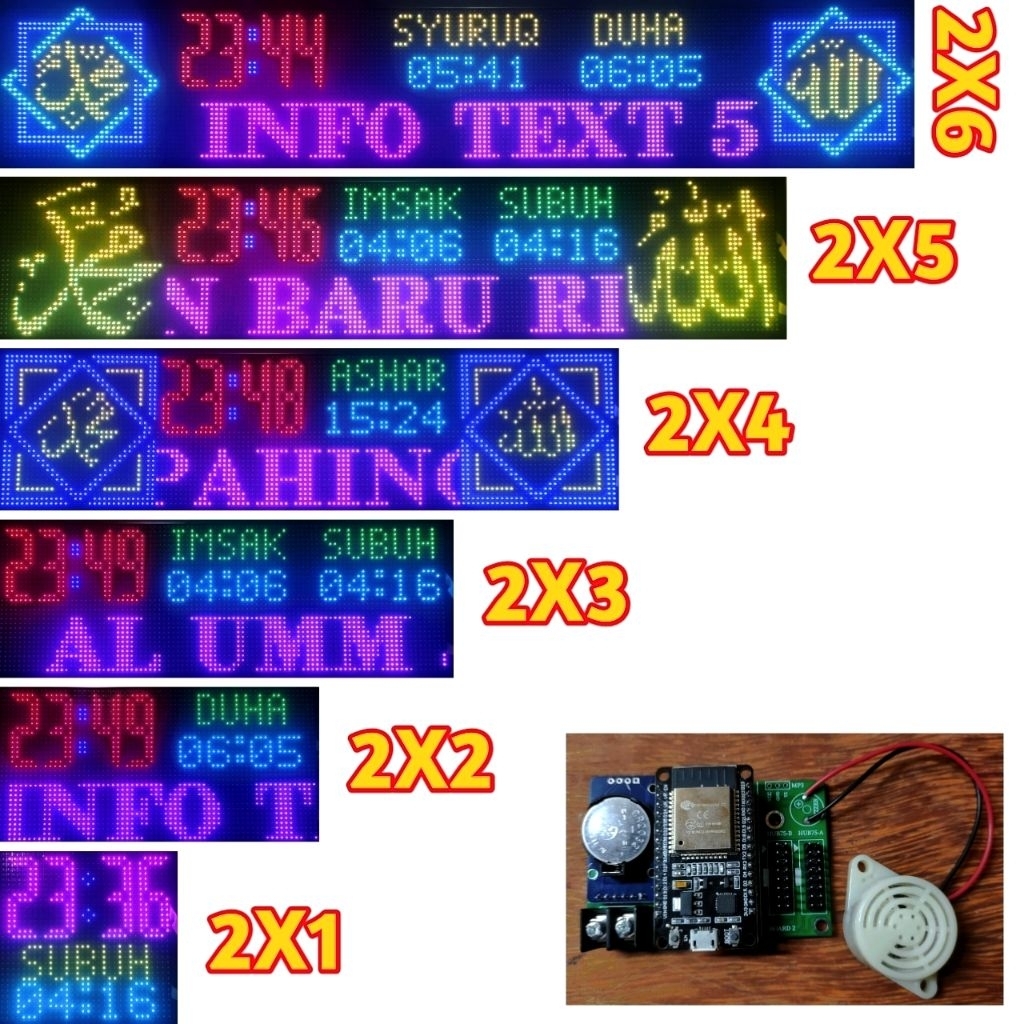 Controller jws murah p10 rgb multi 2x1 sampai 2x6 auto tartil