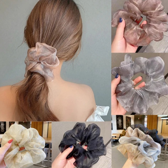 IKAT RAMBUT SCRUNCHIE SHIMER - CEPOL RAMBUT SHIMMER