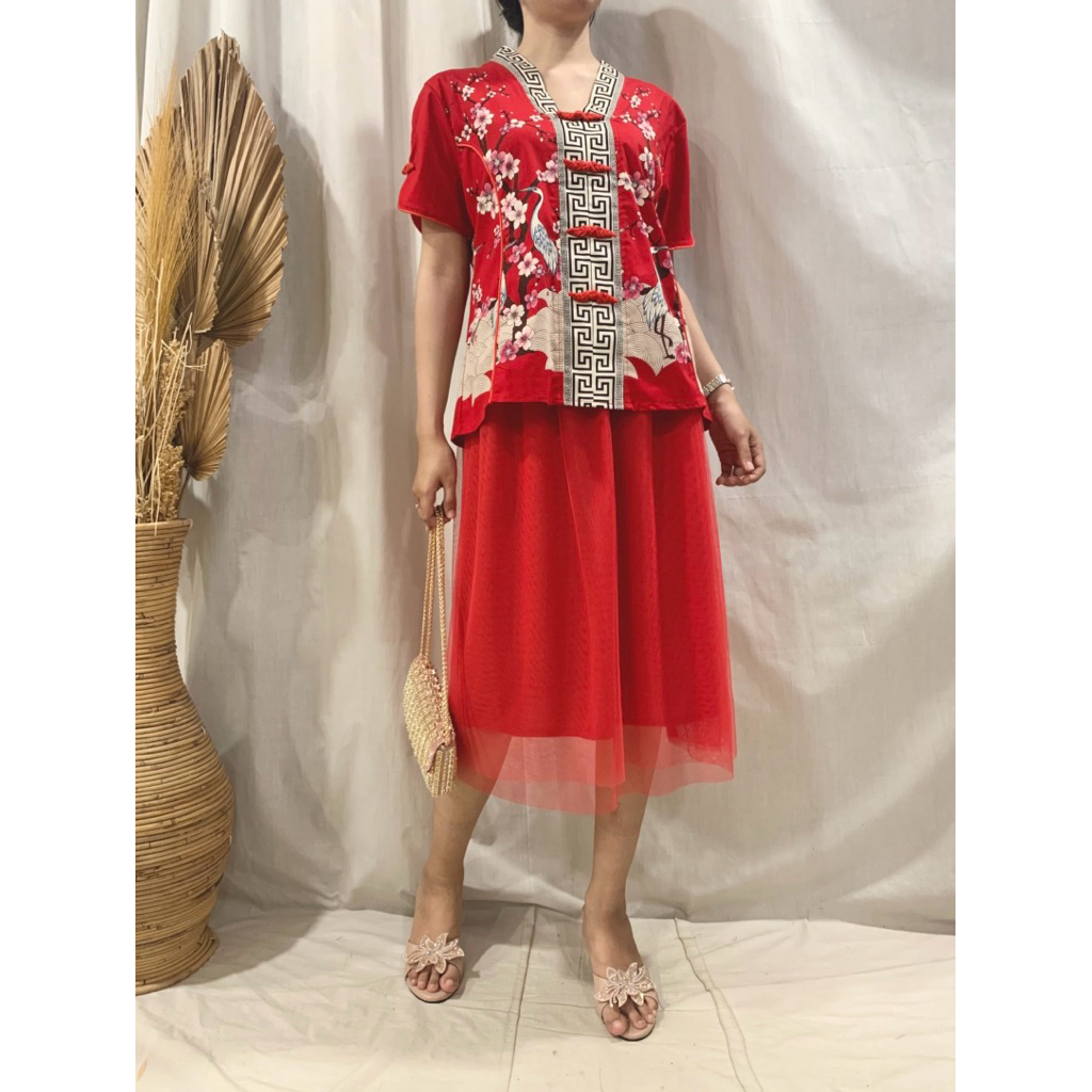 Stelan Congsam Batik + Rok Tutu