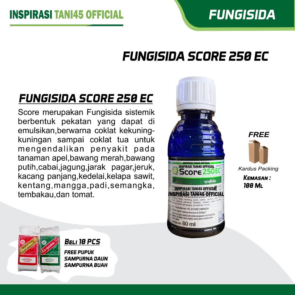 SCORE 250EC Fungisida Sistemik Obat Pertanian 80ml/ Score 80 ml/ Score Fungisida 80ml