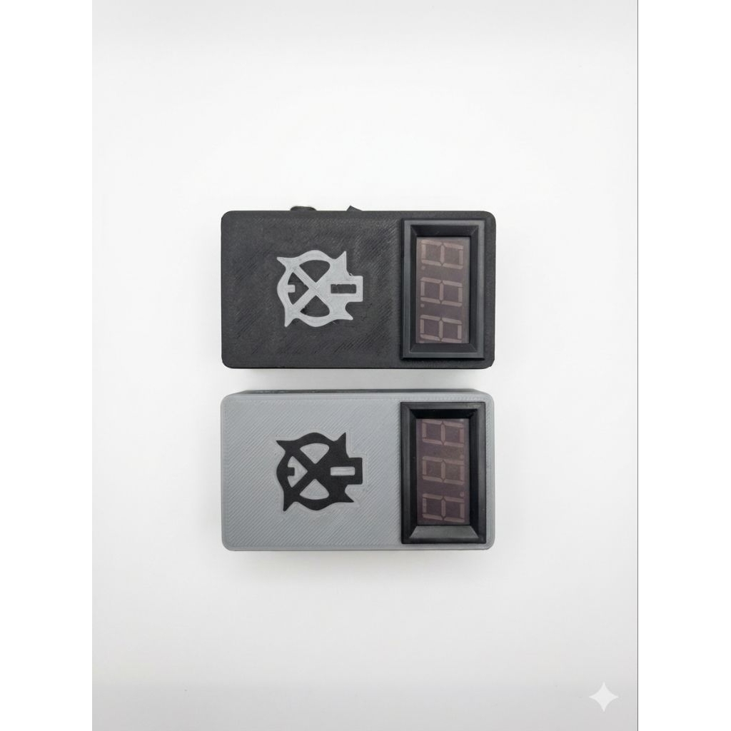 kotak box baterai 9v voltmeter untuk efek gitar dll