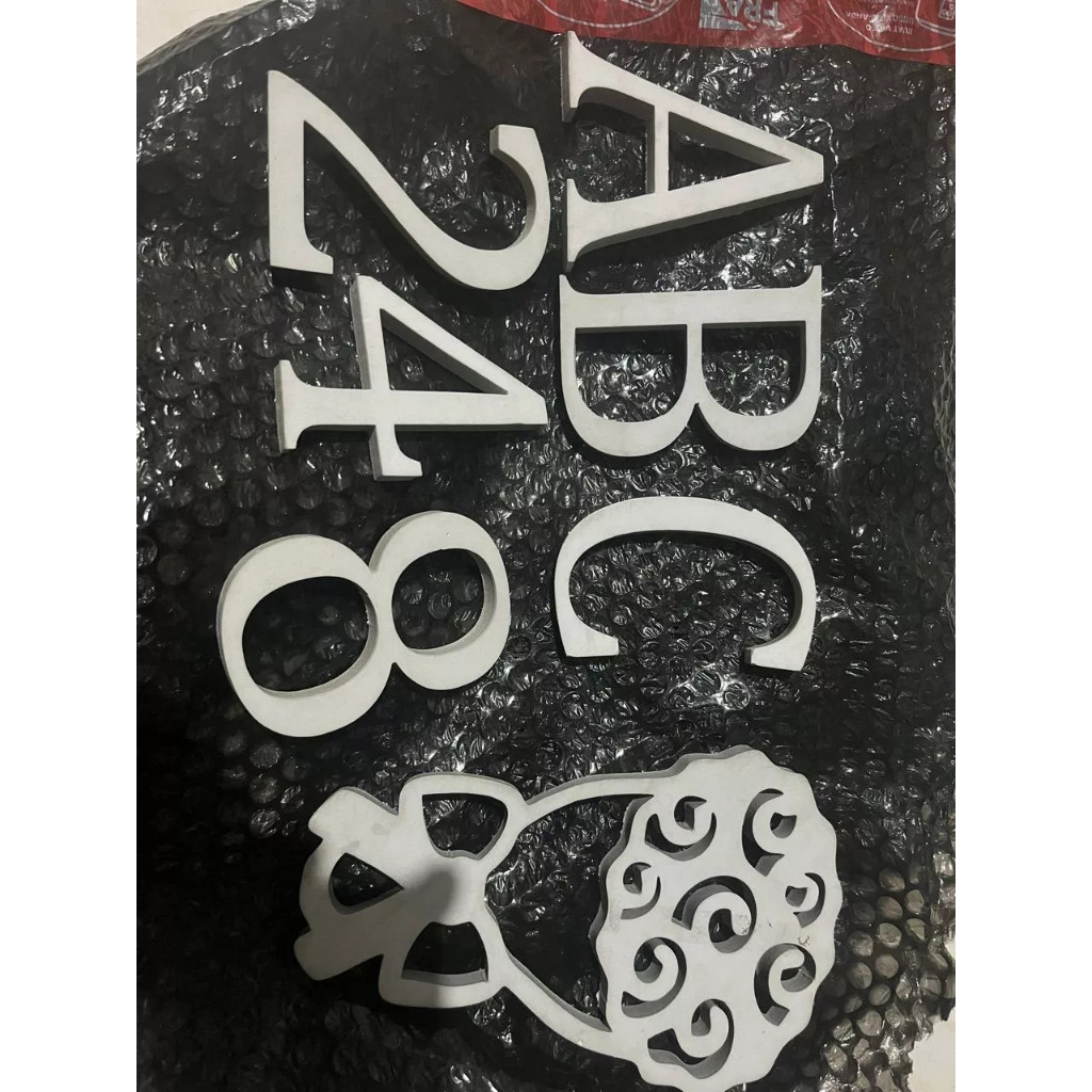 HURUF ABJAD bebas custom dekorasi karangan bunga spon eva