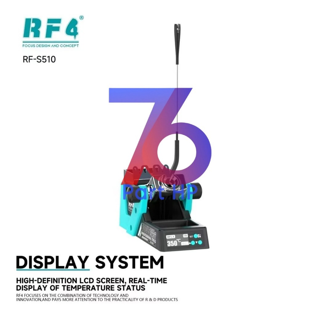 RF4 RF-S510 / RFS510 / RF S510 - Soldering Station Type-C PD Fast Charging, HD LCD Screen, Real-time