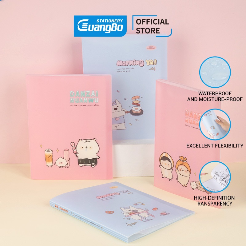 Deli Display Book Map File Dokumen A4 2030 Halaman Motif Kartun HWH0622-23