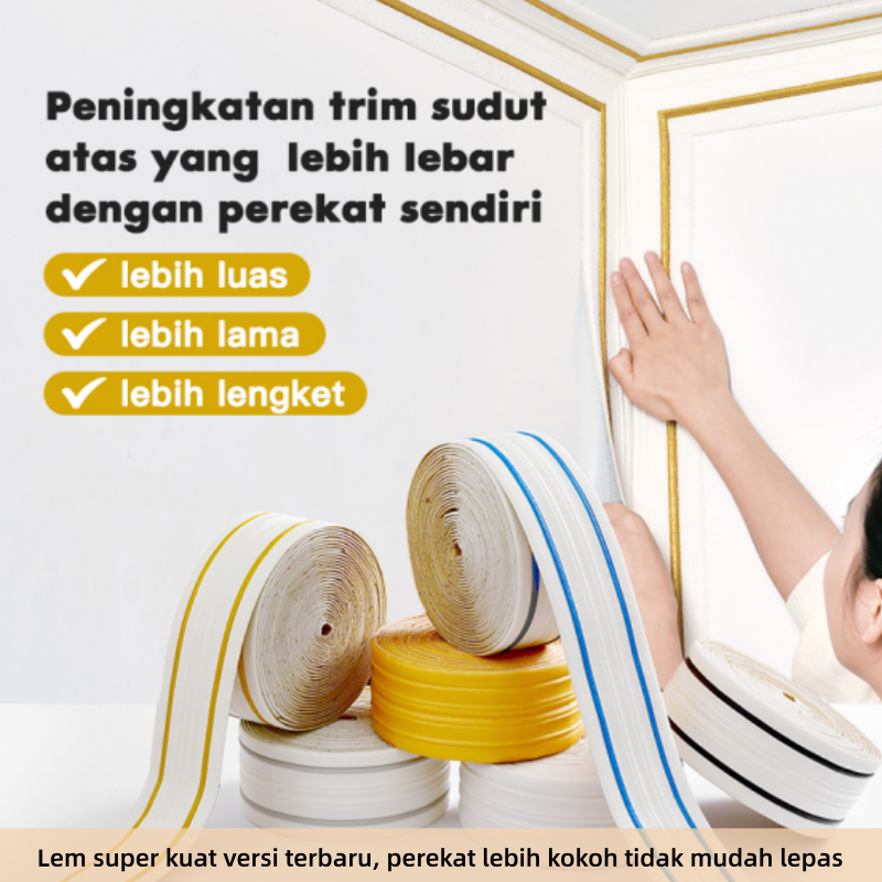 Premium-Wallpaper Foam List Foam 3D / List Wall Border List 2.3 Meter / Walpaper List Foam Stiker Di