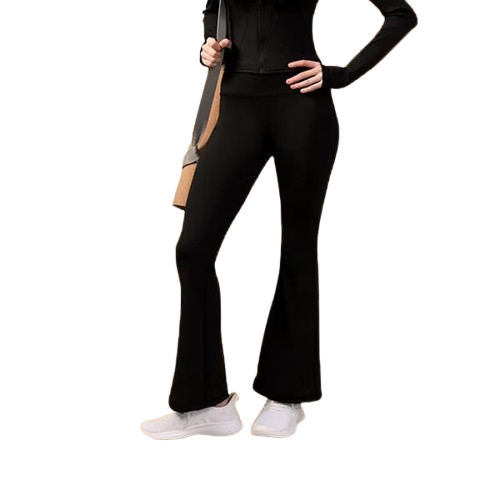 F&H Celana Flare Pants Cutbray Wanita Scuba Premium Highwaist