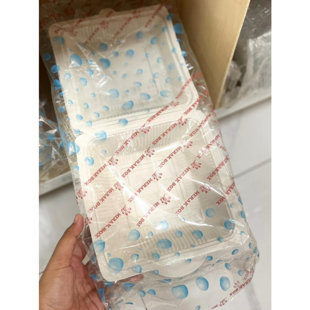 Meal Box Putih Sekat 3 dan Polos