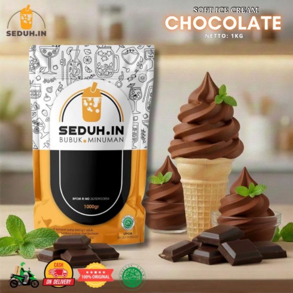 BUBUK ES KRIM CHOCOLATE  V3 PREMIUM 1000 gram