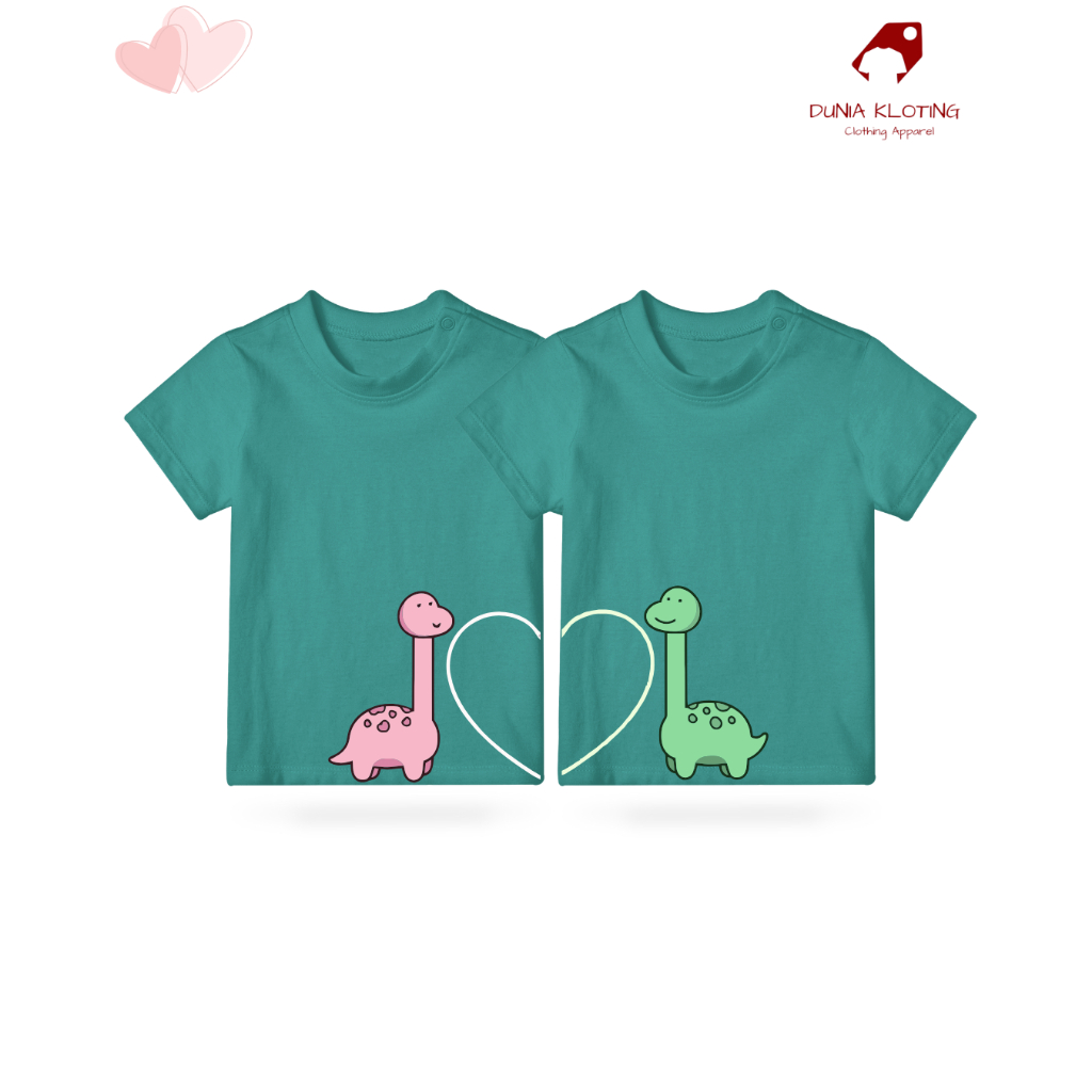Kaos dino cute / kaos couple dino dinosaurus / kaos dinosaurun / kaos anak dino / kaos big size dino