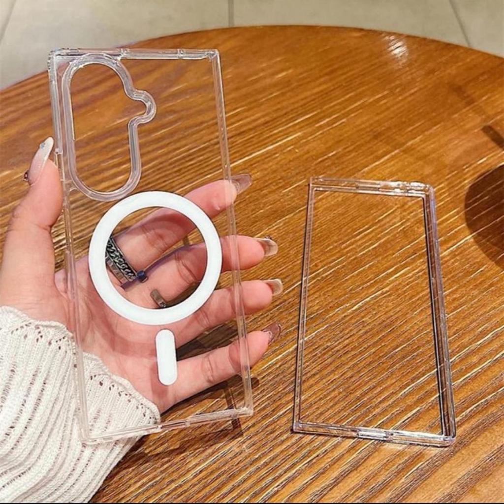 Case Samsung Z Fold 3 Clear Case Magsafe Magnetic Wireless Hardcase