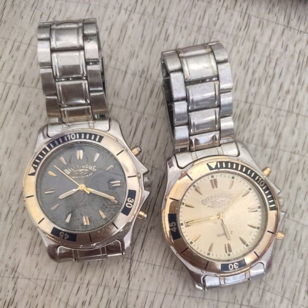 jam tangan billabong second, rantai,, pria