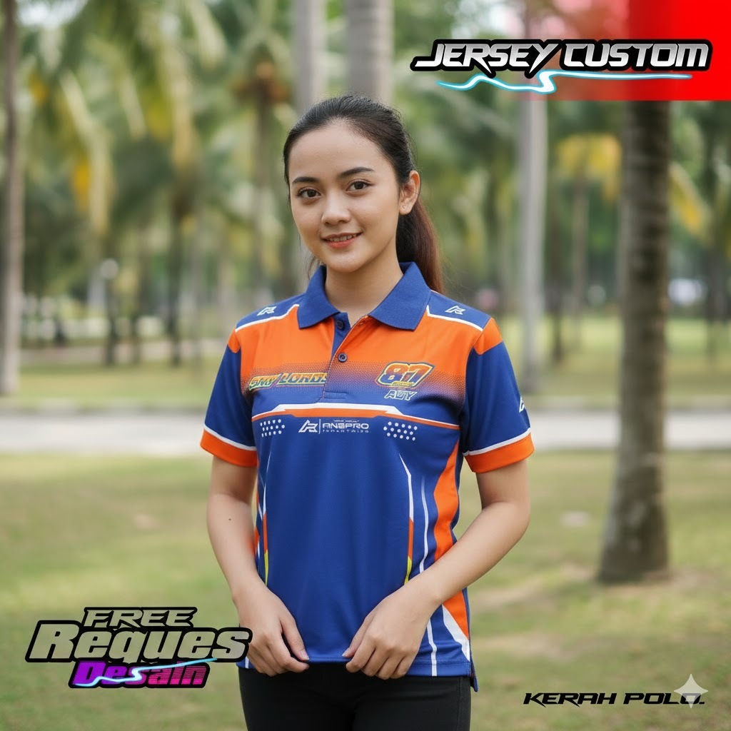 CUSTOM JERSEY KERAH POLO CUSTOM JERSEY RACING FREE CUSTOM