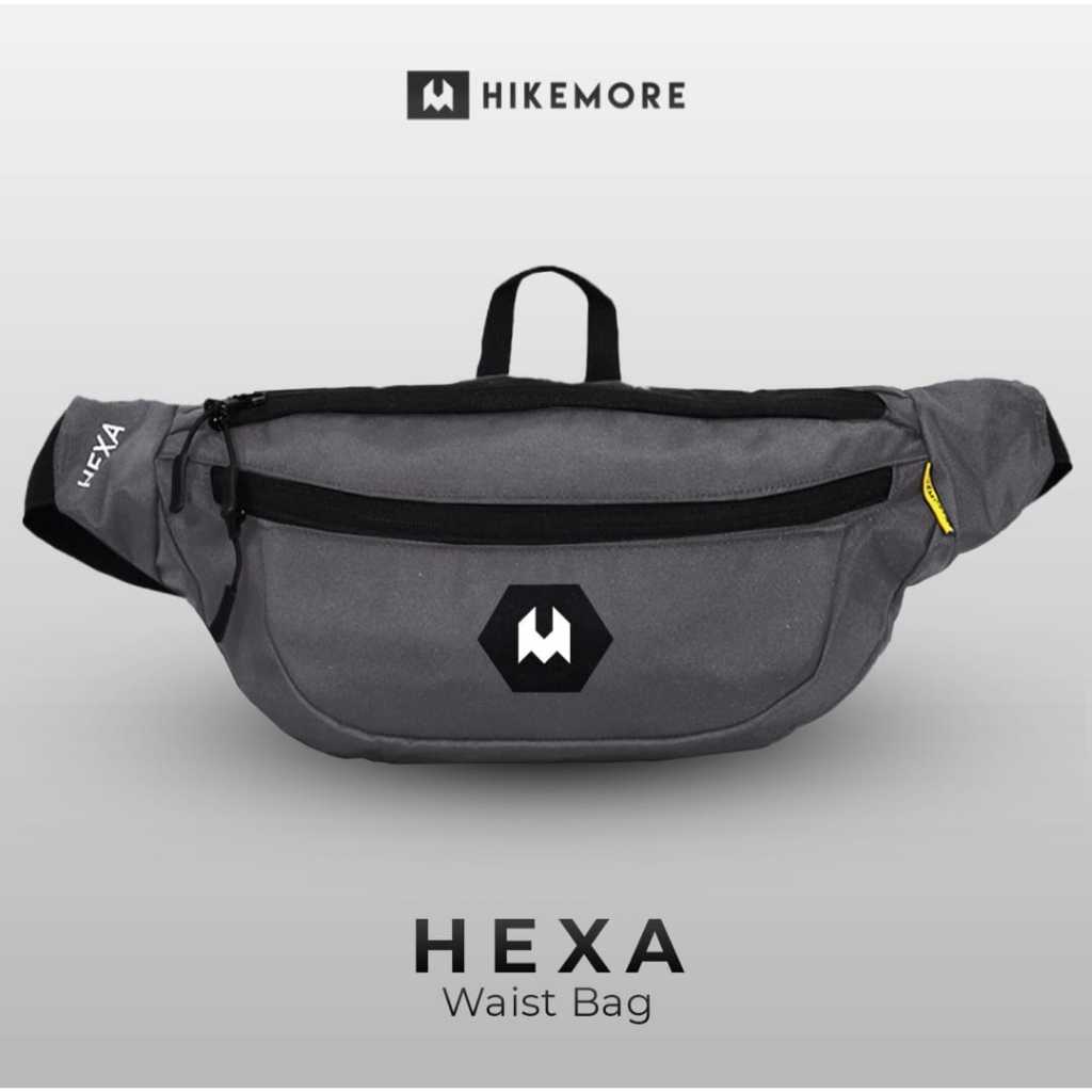 Hikemore - Tas Selempang Pria Waist Bag Hexa Tas Pinggang Pria Wanita Multifungsi