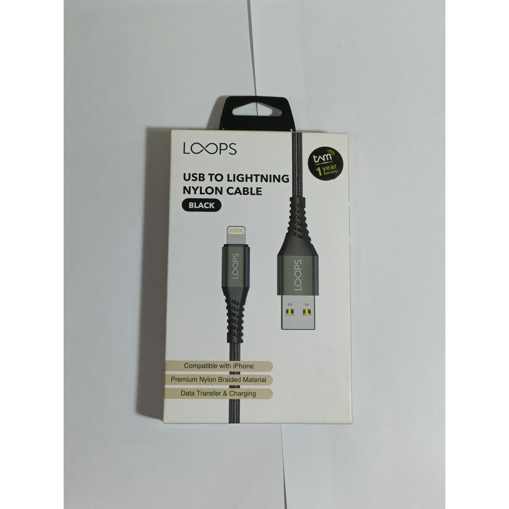 LOOPS USB TO LIGHTNING NYLON CABLE