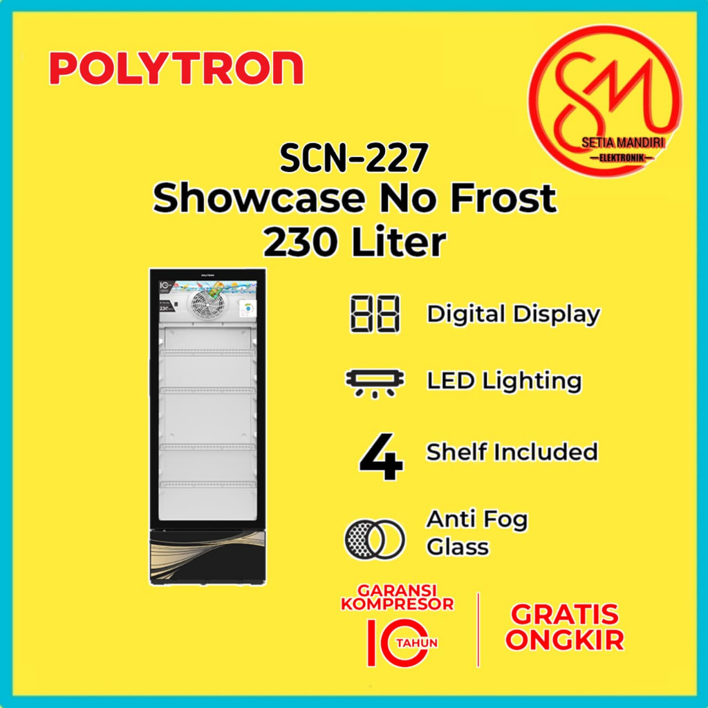 POLYTRON Showcase 230 Liter SCN 227 - SCN 187 - SCN 187
