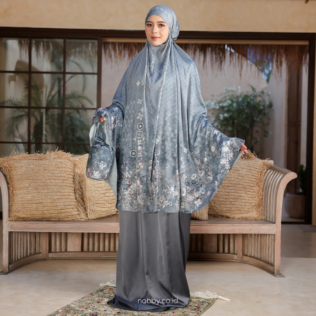 Nobby Rayhana Mukena Dewasa Motif Bahan Merry Silk
