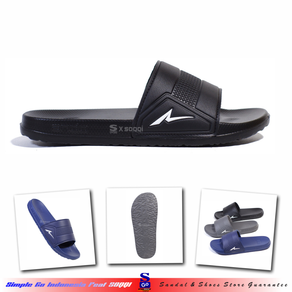 Ando Aries Kepo Street sandal selop pria original sendal slop cowok laki-laki dewasa promo 38-43