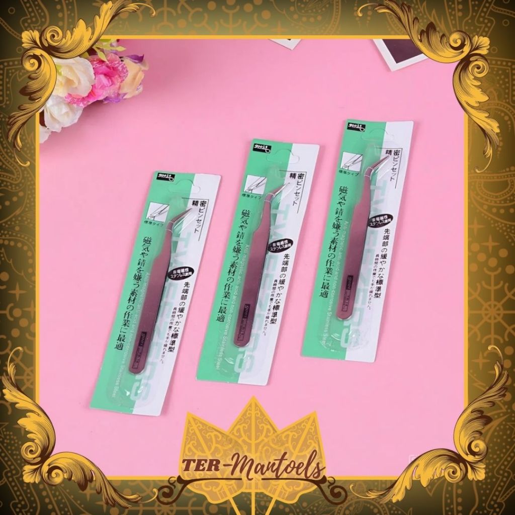 Pinset Stainless Steel / Pinset Bengkok Siku / Pinset Benang Stainless / Pinset