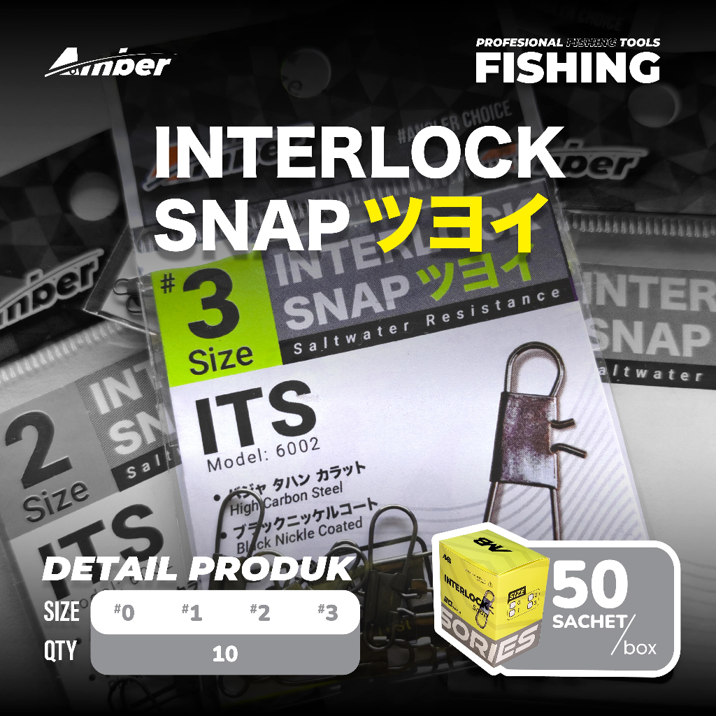 Interlock Snap - ITS - Amber - Snap pancing, interlock snap, snap pancing kuat, snap anti karat, sna
