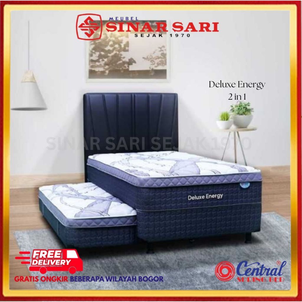 Spring Bed Deluxe Energy 2in1 Central Spring Bed Kasur Sorong