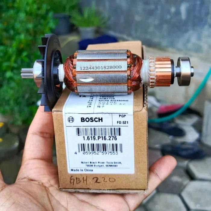 Armature Bosch GBH 2 26 Dre Angker Dinamo Mesin Bor Bobok Beton Tembok SDS Plus Bosch GBH 226DRE