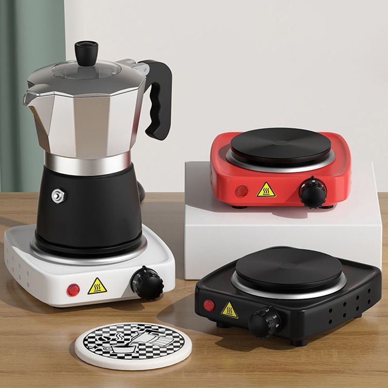500W Mini Electric Cooker tidak pilih -pilih, kompor listrik mini dengan kopi, teh, air, oven listri