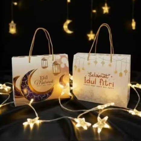 Box Hampers Lebaran / Paperbag Lebaran Toples Tabung - Box Hampers Lebaran Muat 2 Toples Jar 600 - 7