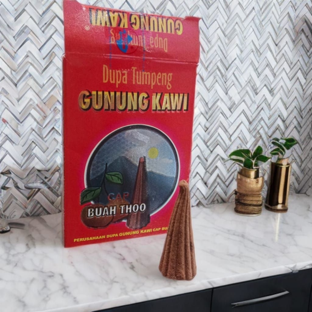 dupa kerucut aroma buah thoo dupa tumpeng merah