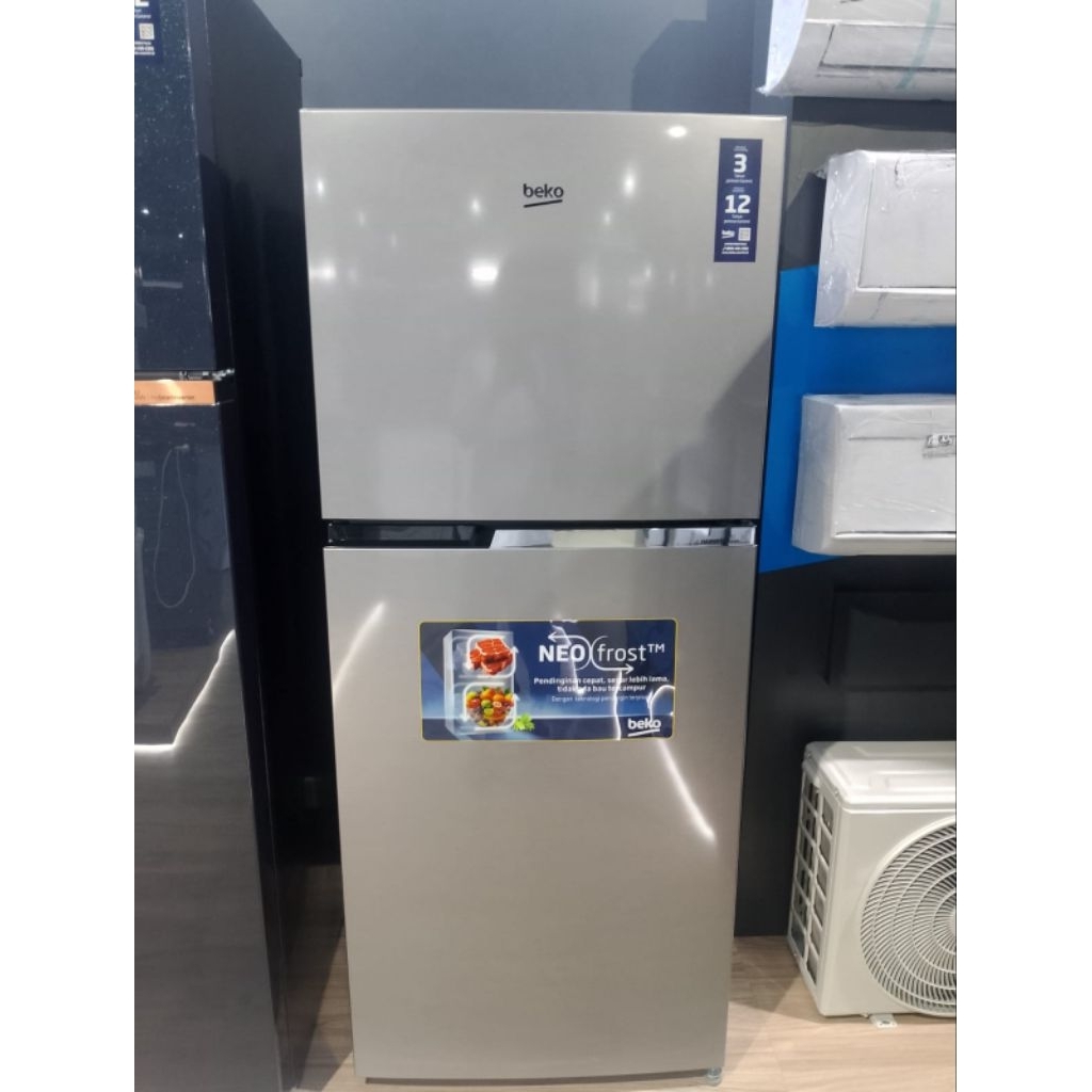 BEKO RDNT371I50S KULKAS 2 PINTU 371 LITER - SILVER