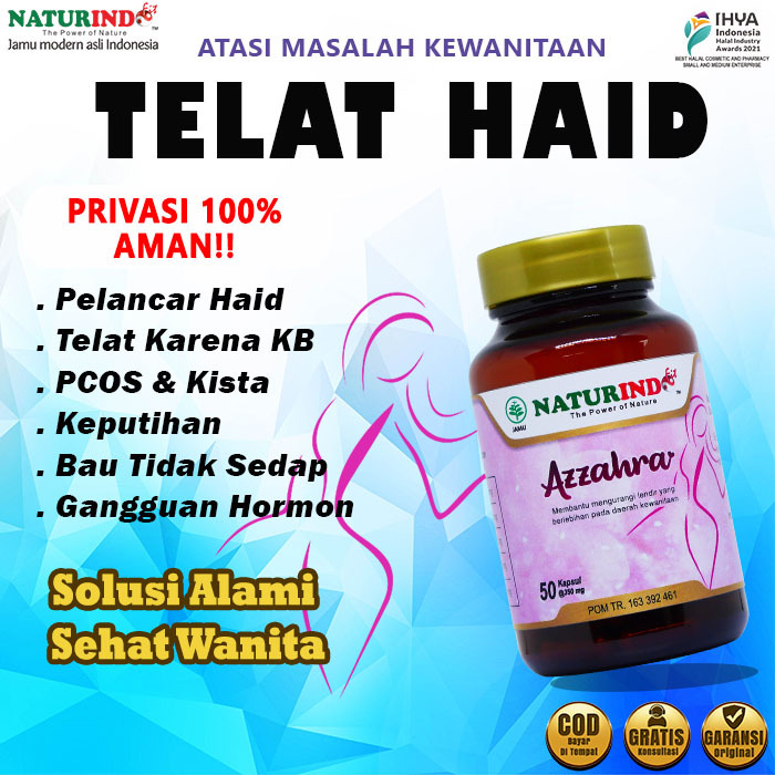 Obat Telat Dateng Bulan Pelancar Haid Tidak Teratur Nyeri Haid Menstruasi PCOS Telat Haid 1 2 3Bulan