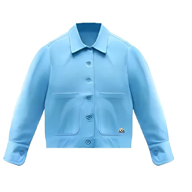 AHJK0201031 AHJK0101031 JAKET JACKET Outer Women Pastel Blue L M Baju Outer Women Pastel Blue BIRU (