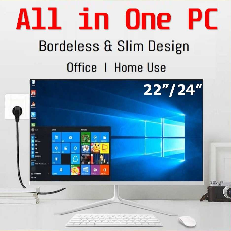 All in one desktop pc 22 inch narrow edge high-definition flat display all-in-one computer