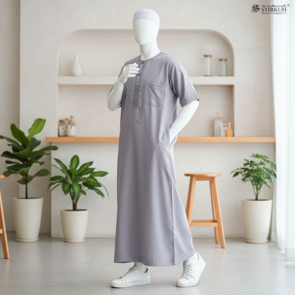 JUBAH OBLONG SYIRKUH LENGAN PENDEK/ILNAAF