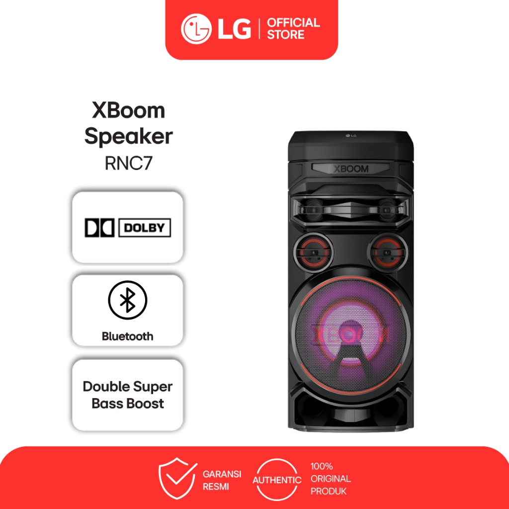 LG XBOOM Bluetooth Speaker - 3-Way dengan 5 Speaker - Woofer 8? - Multi Bluetooth - Karaoke Star - R