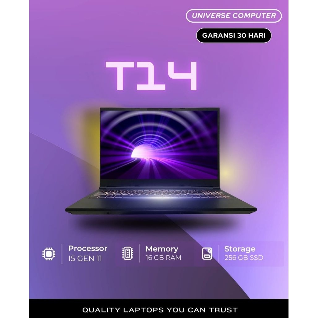 Lenovo ThinkPad T14 Intel Core i5Gen11 | Windows | SSD | Bergaransi