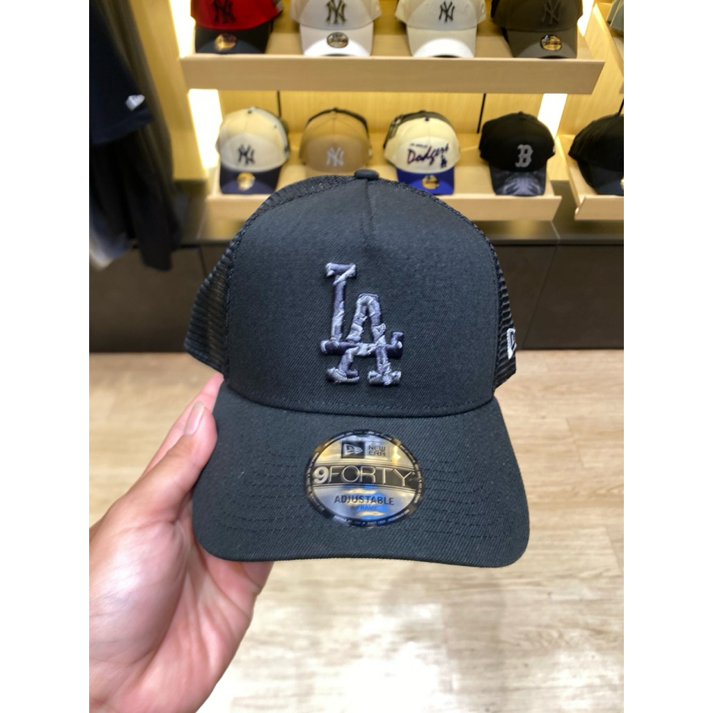 Topi New Era 940 Trucker Camo Black Losdod
