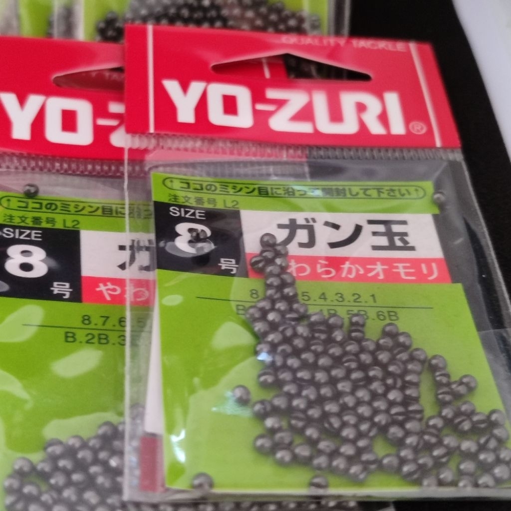 YO-ZURI Split Shot G8 Fishing Sinkers - Size 8 Timah Lipat Yozuri Microfishing Tanago