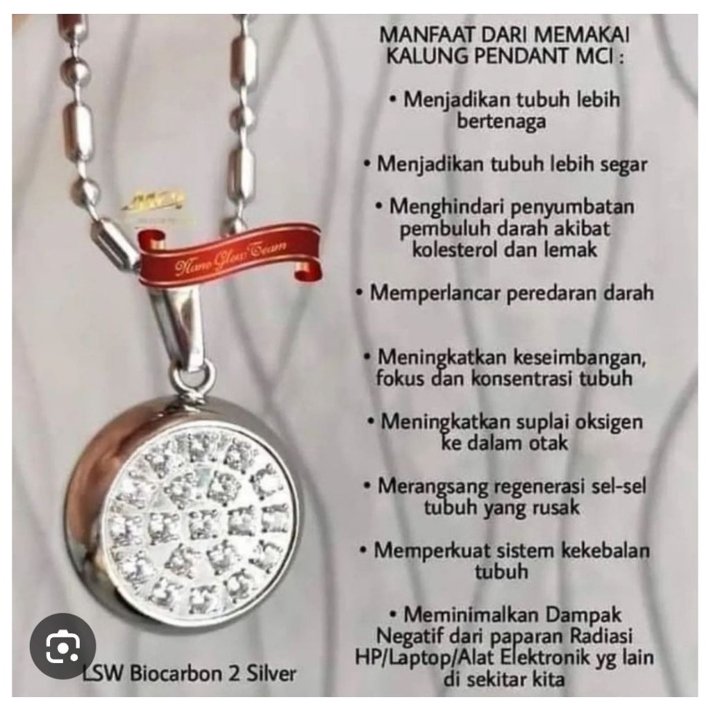 Kalung LSW Biocarbon 2 Silver