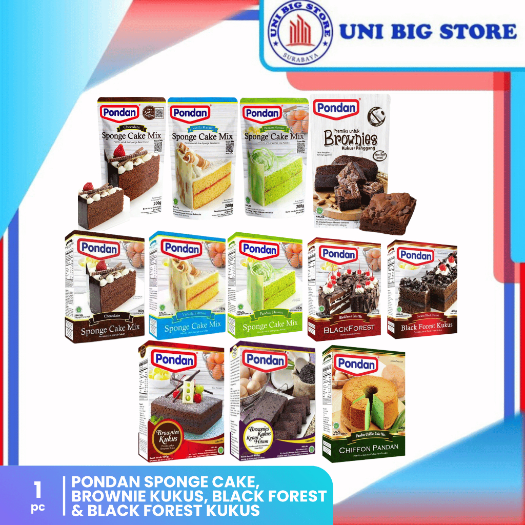 Pondan Sponge Chiffon Cake Black Forrest Kukus Brownies Kukus Panggang Ketan Hitam Rasa Cokelat Pand