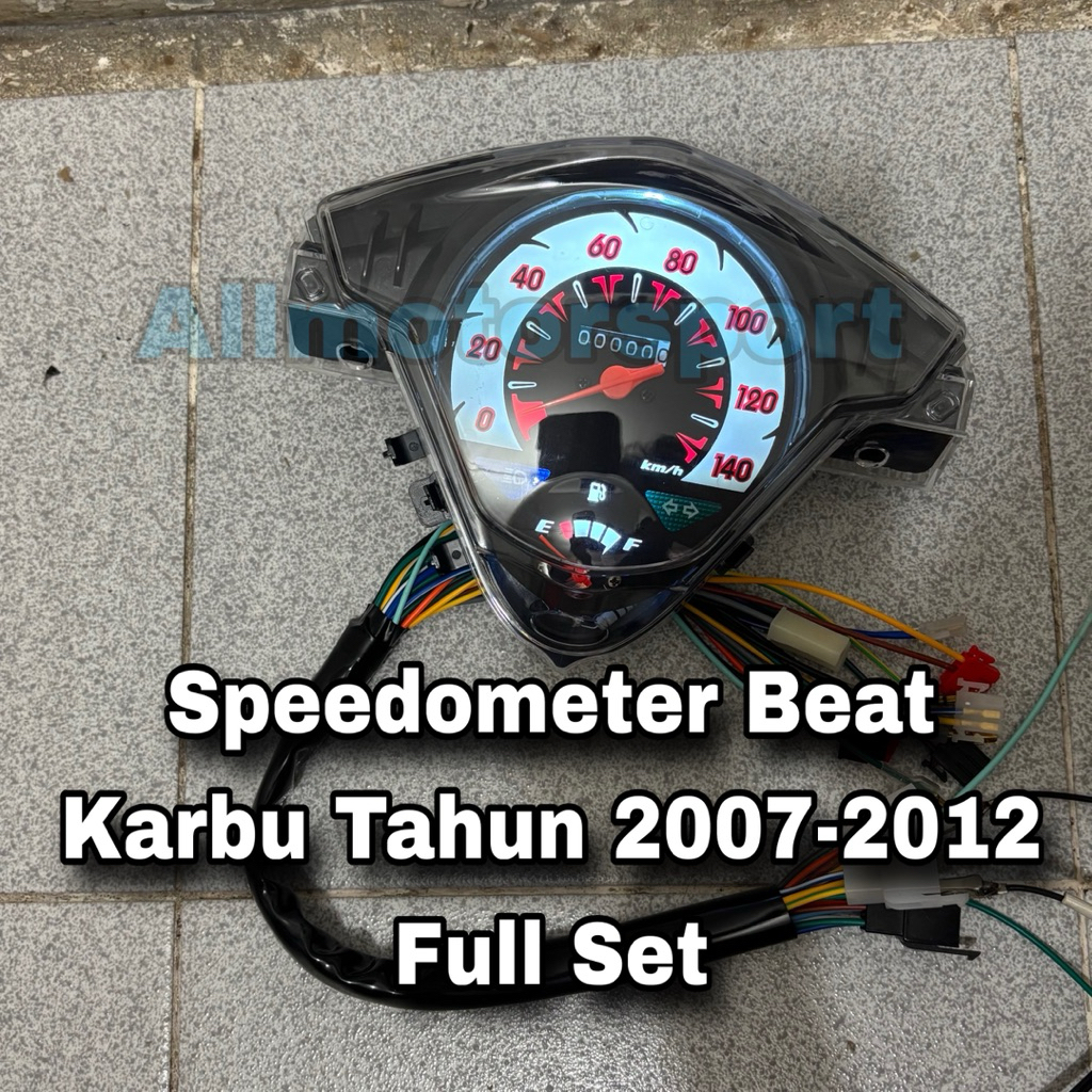 Speedometer Spedo Costum Led Beat Karbu 2007-2012 Spedometer Kilometer Costum Led Full Set Beat karb