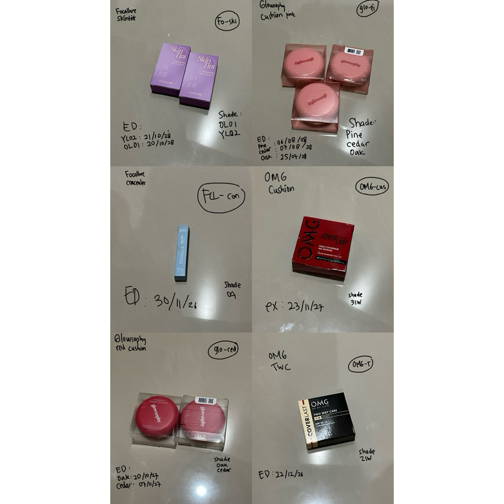 decluttering skincare cushion concealer skintint foundation 15-35kk
