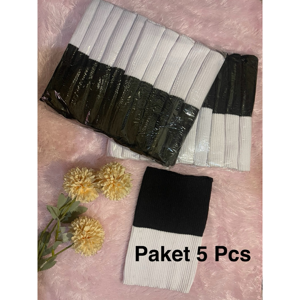 Ciput Rajut Dua Warna Hitam Putih