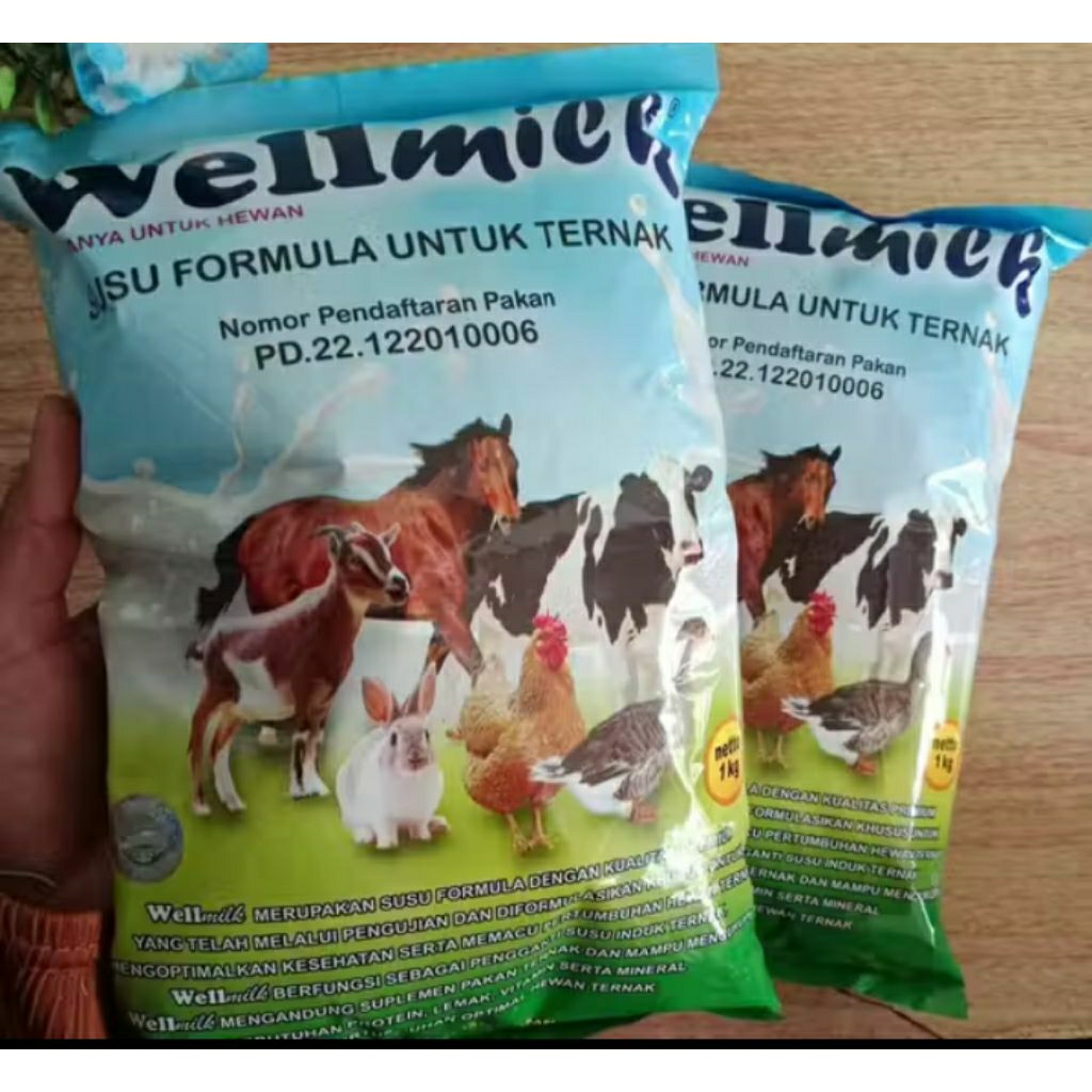 Wellmilk susu pengganti induk/penggemukan hewan ternak