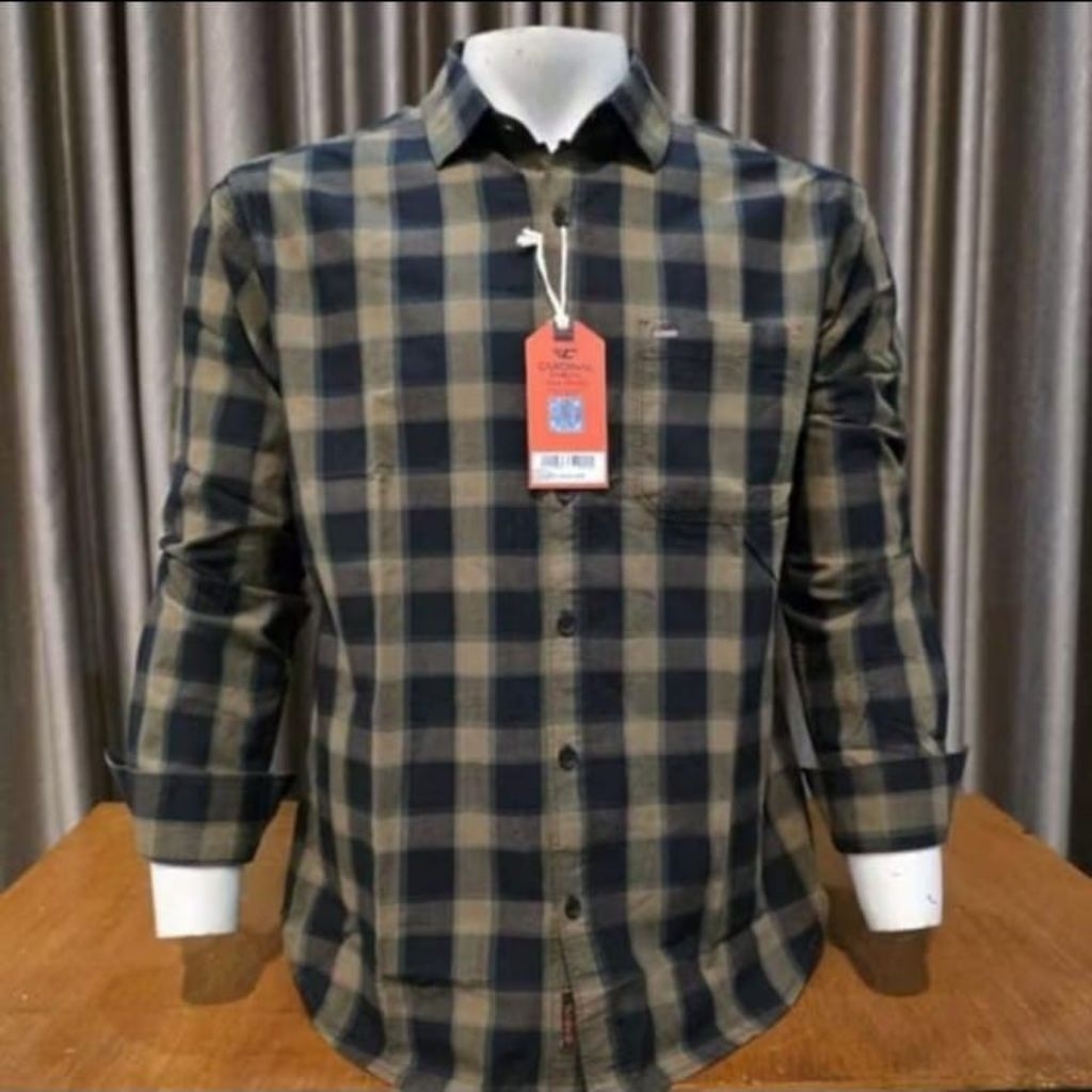 kemeja cardinal casual original lengan panjang